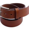 Ceinturon en cuir marron largeur 4cm Faugier France