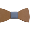 Noeud papillon en cuir gris Noeud papillon en cuir gris