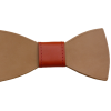 Noeud papillon en cuir orange Noeud papillon en cuir orange