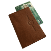 porte cartes cuir camel