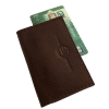 porte cartes cuir chocolat