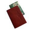 porte cartes cuir rouge