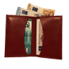 porte cartes rouge ouvert